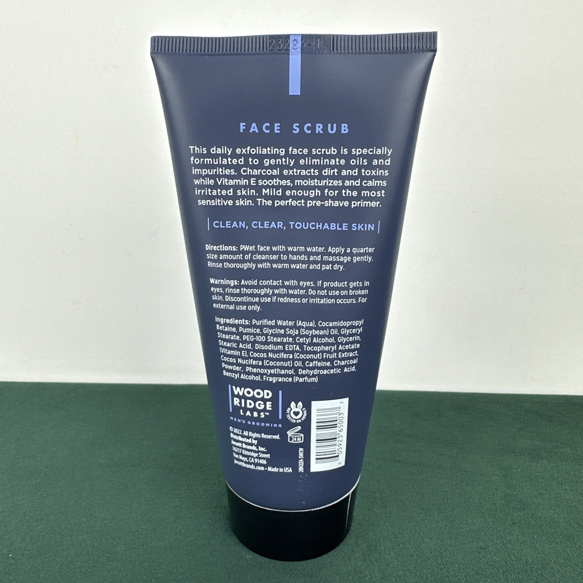 Wood Ridge Labs Men's Grooming Face Scrub 6 fl oz/177 mL Exfoliate +