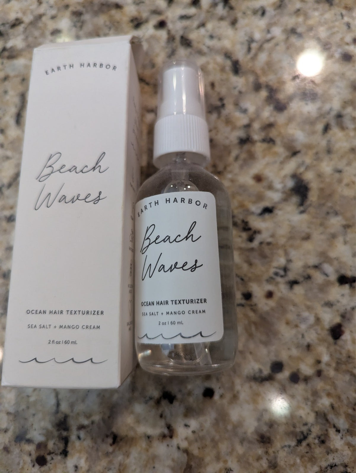 Ocean Hair Texturizer with Sea Salt & Mango Cream - Beach Waves Spray 2 fl oz