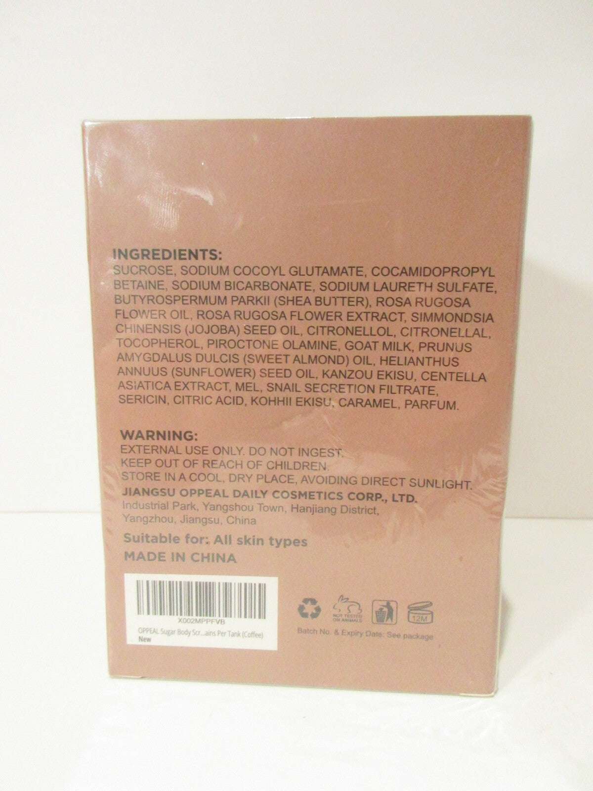 OPPEAL Coffee Exfoliating Body Scrub Cubes, 20 count 14oz *READ MORE