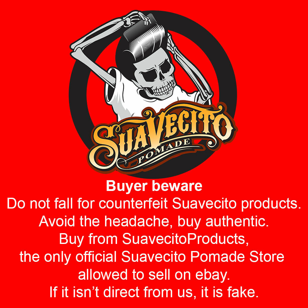 Suavecito Folding Mustache Comb with Pocket Clip - Amber