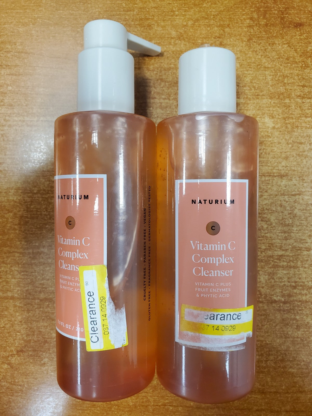 Naturium Vitamin C Complex Facial Cleanser - 7.1 oz. Dual Pack with Pump