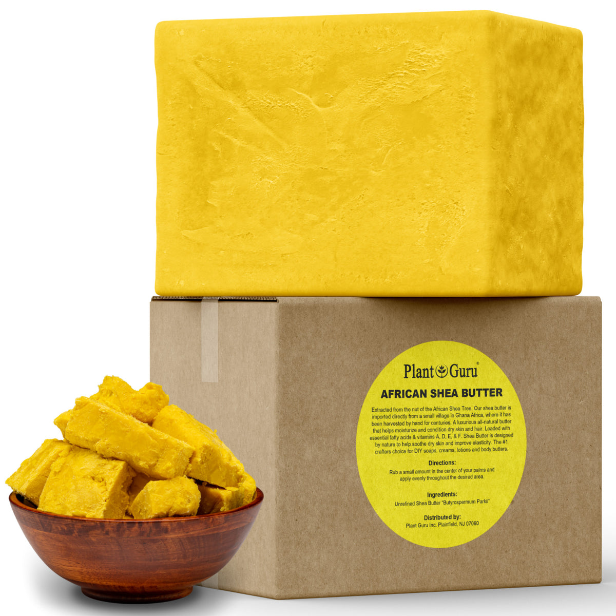 African Shea Butter Yellow 100% Pure Natural Unrefined