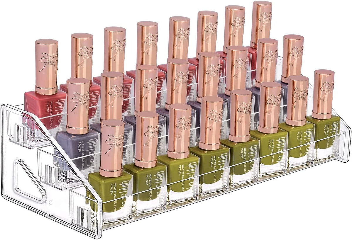 7-Tier Clear Acrylic Nail Polish & Essential Oil Organizer