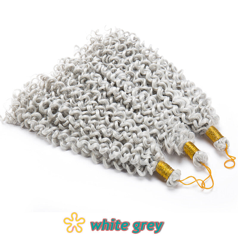14-Inch Water Wave Crochet Hair Extensions - Afro Curly, Bouncy & Soft