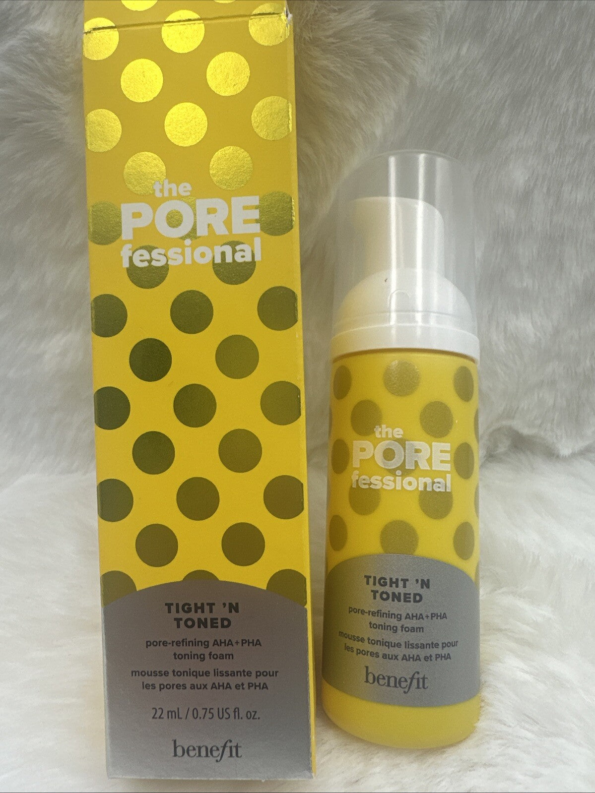 Benefit POREfessional Tight 'N Toned AHA + PHA Toning Foam Travel Size 0.75 fl oz