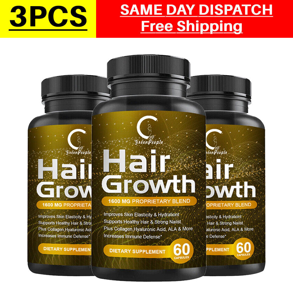 Hair Growth Capsules - Herbal Formula with Keratin & Collagen