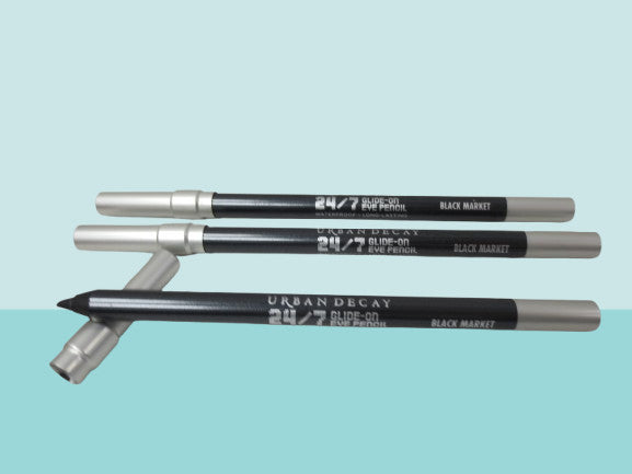 Urban Decay 24/7 Glide-On Eye Pencil Black Market Set - Long-Lasting Eyeliner, 0.12 Oz x 3