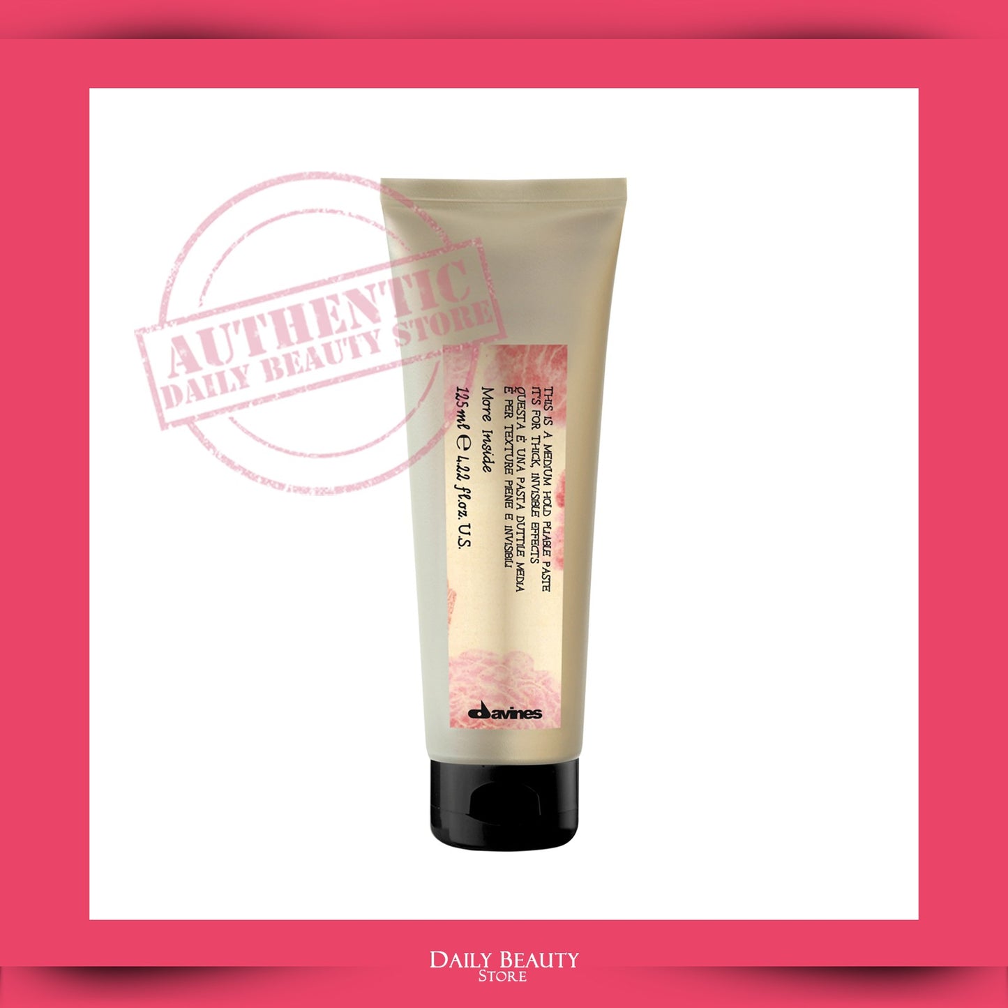 Medium Hold Pliable Hair Paste - Natural Finish, 125ml 4.23oz