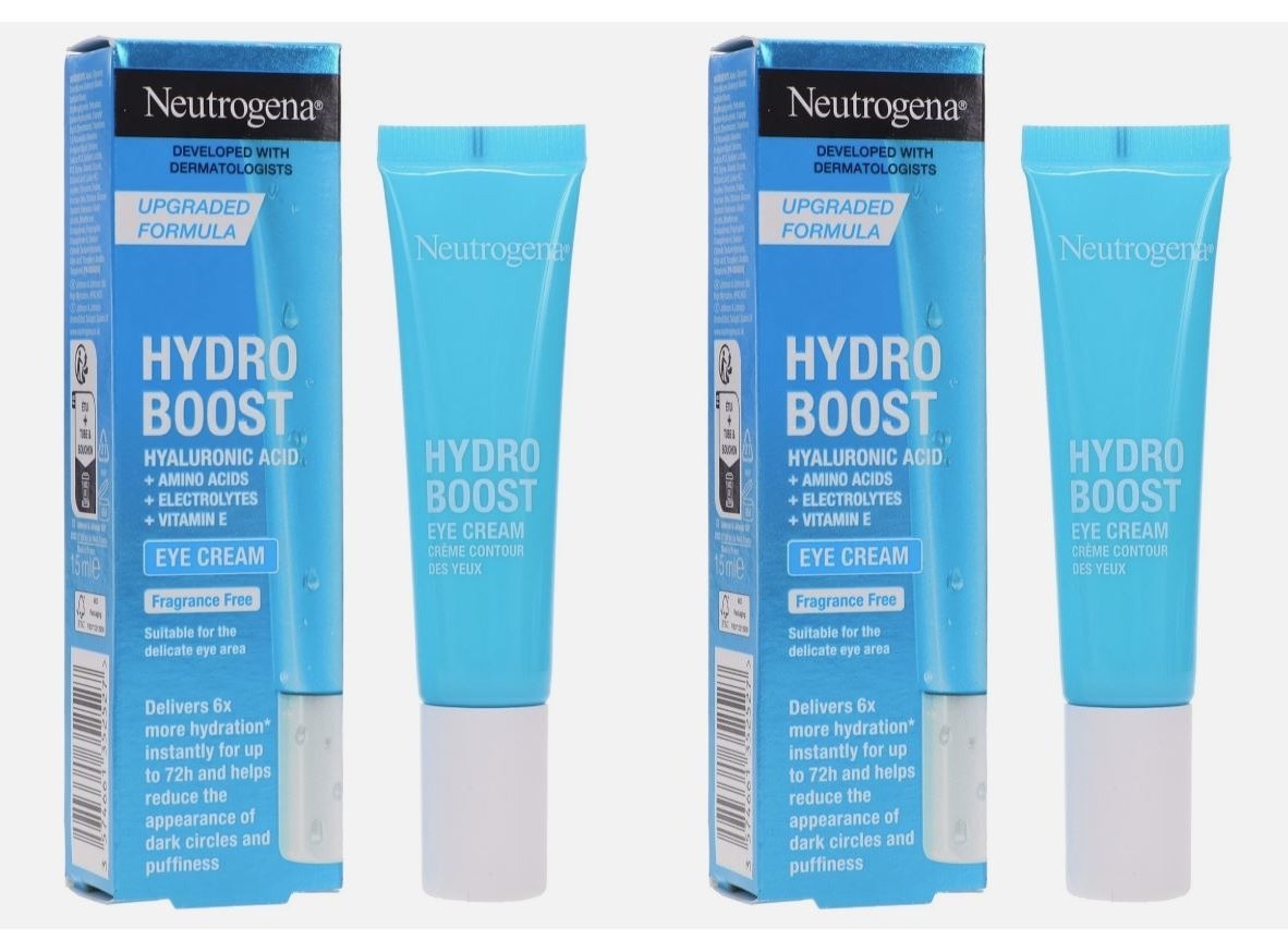 Neutrogena Hydro Boost Awakening Eye Cream 0.5 oz Set of 2 - Hydrating & Revitalizing