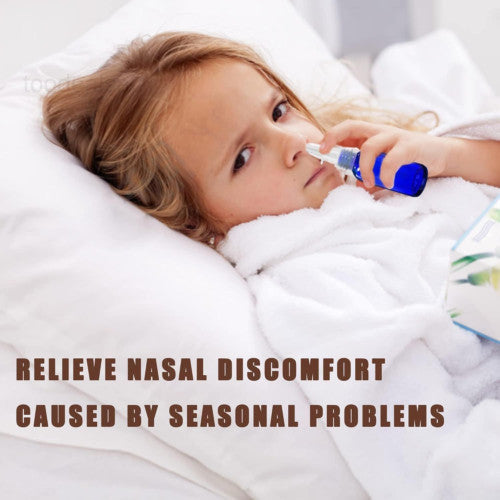 Glass Nasal Spray Bottles Set 8 x 1oz (30ml) with Dropper Funnel Labels - Refillable Portable Fine Mist