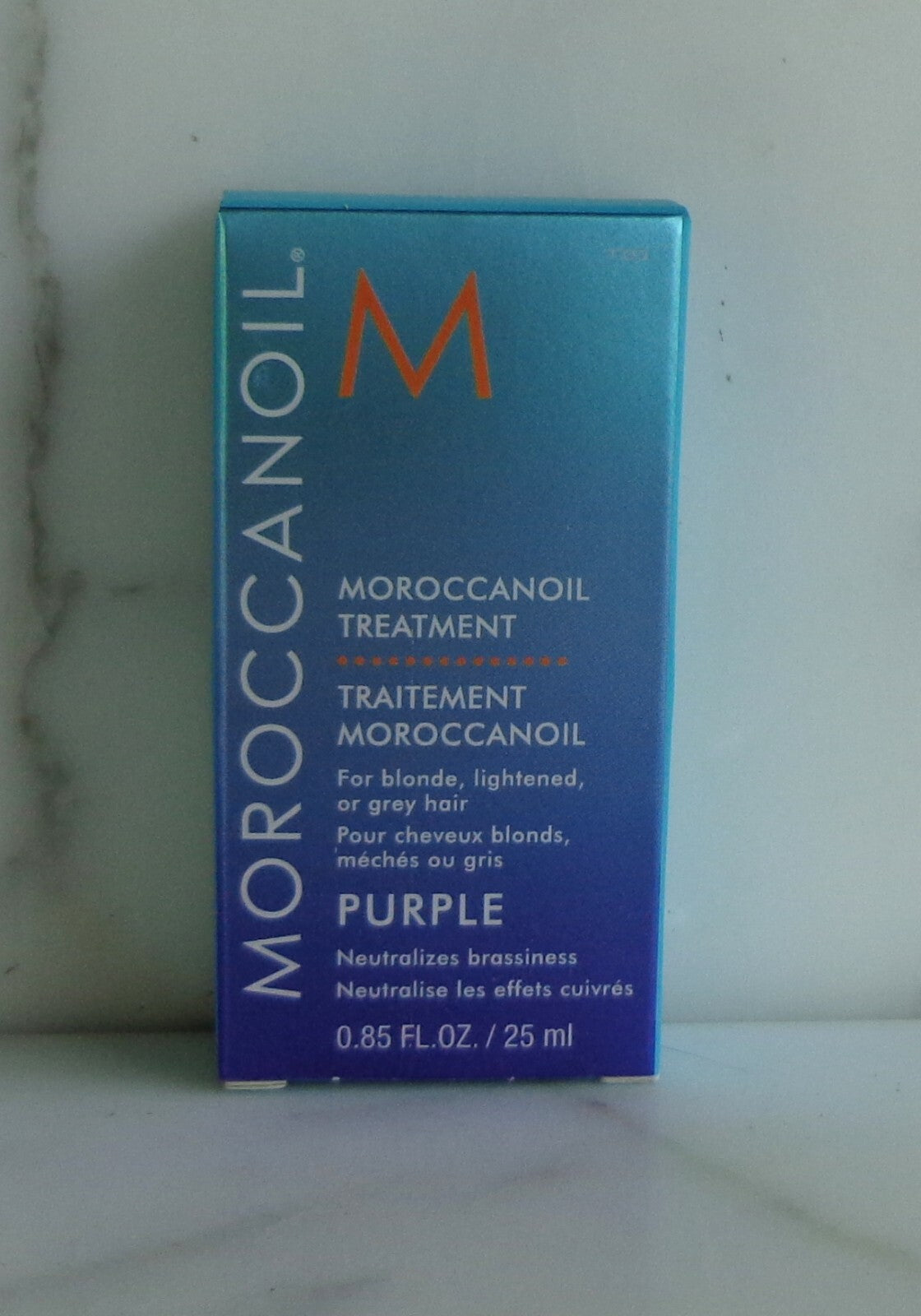 Moroccanoil Treatment Purple Travel Size 0.85 OZ for Blonde & Grey Hair