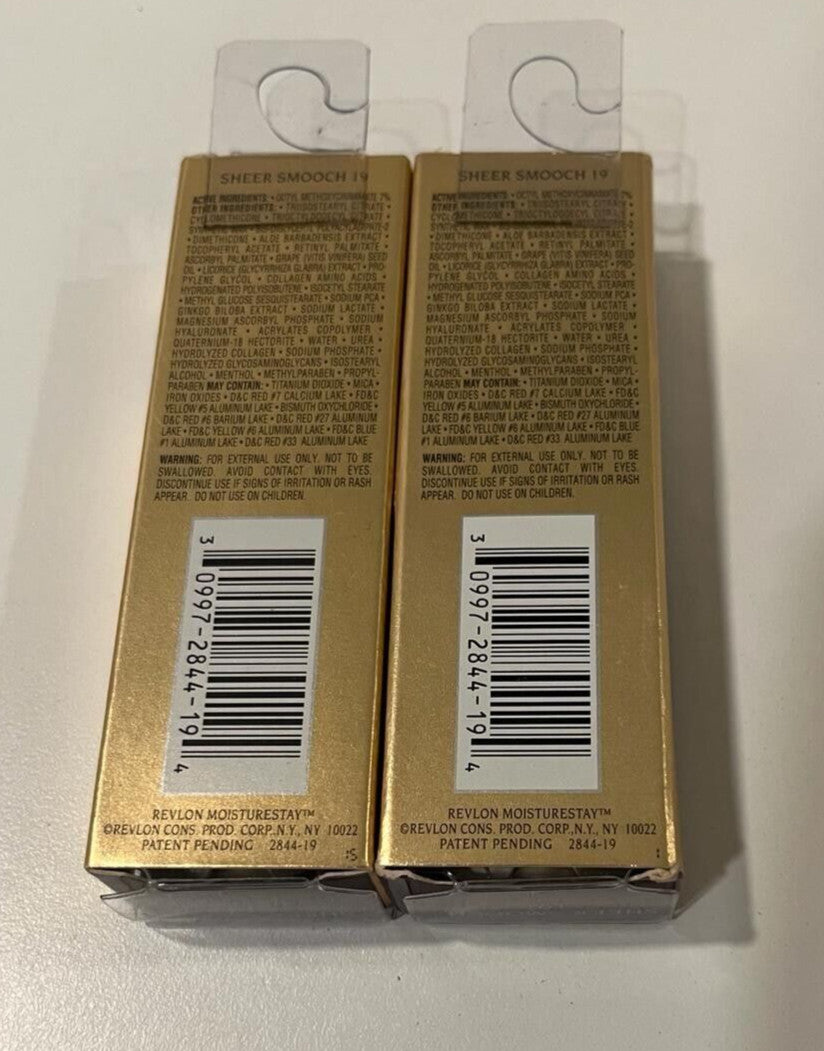 Revlon Moisture Stay Lip Tint SPF 25 Sheer Smooch - 2 Pack, 0.06 oz Each
