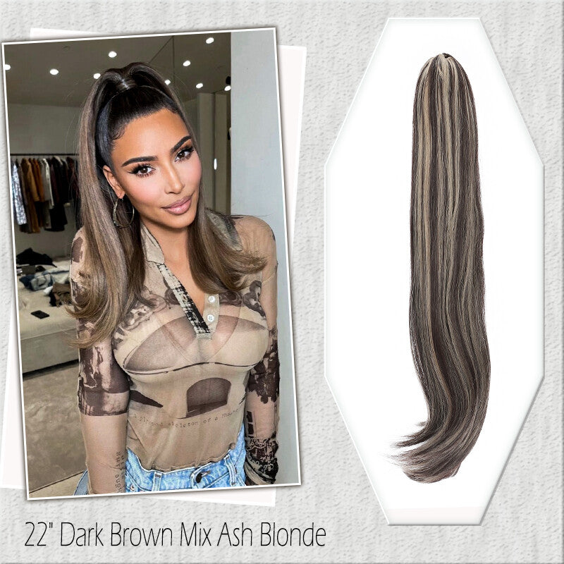 Fake Ponytail Clip-In Hair Extension Thick Natural Look 14 Inches