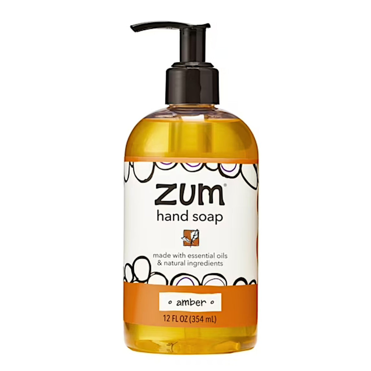 Amber Hand Soap with Natural Oils - 12 Fl Oz, Sultry Scent
