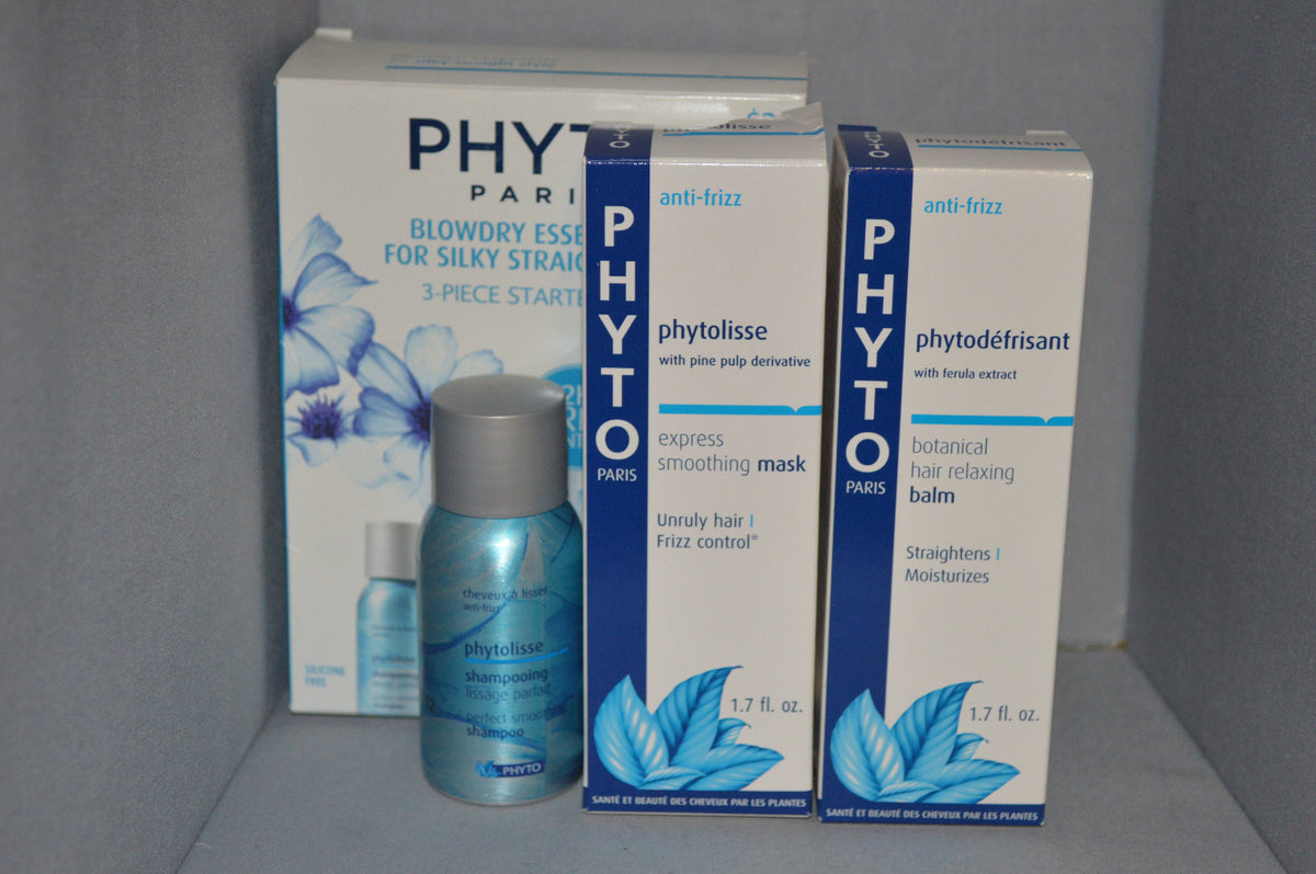 Phyto Blowdry Essentials For Silky Straight Hair 3 Piece Starter Kit