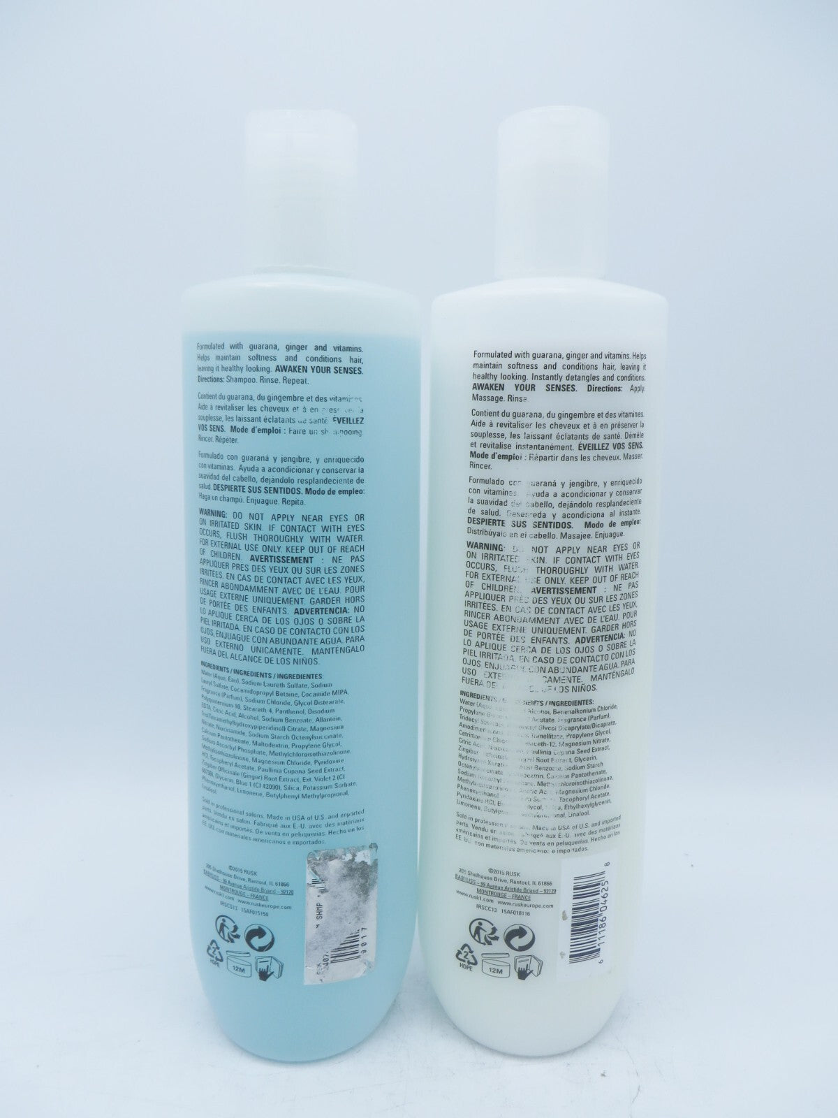 Rusk Calm Shampoo & Conditioner Duo - 13.5 oz Nourishing Hair Care Set