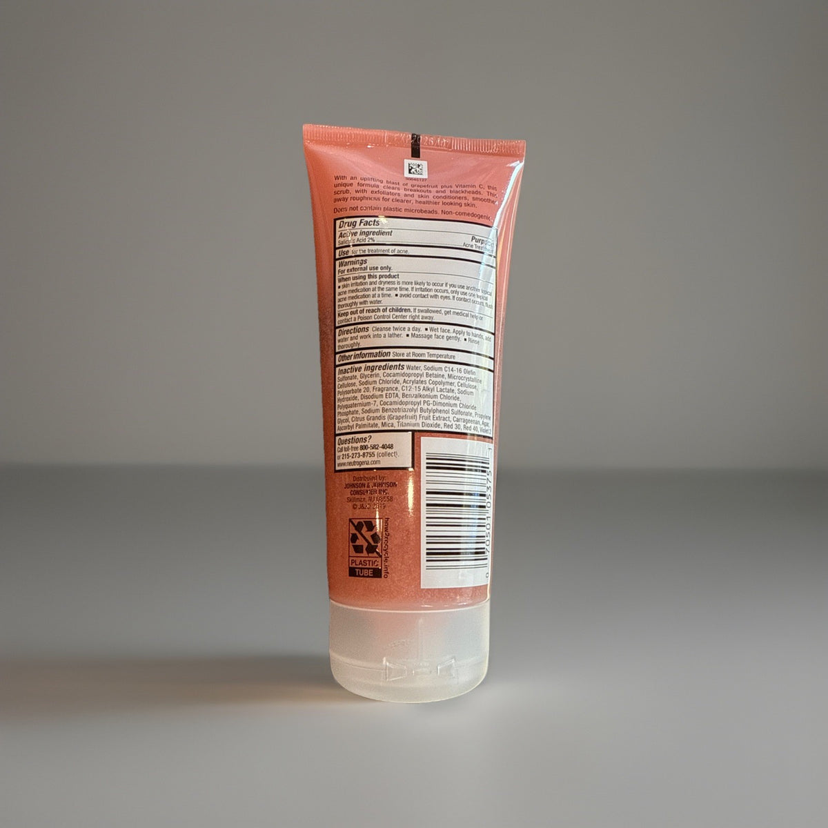Neutrogena Pink Grapefruit Acne Wash Foaming Scrub 6.7oz - Oil-Free Facial Cleanser