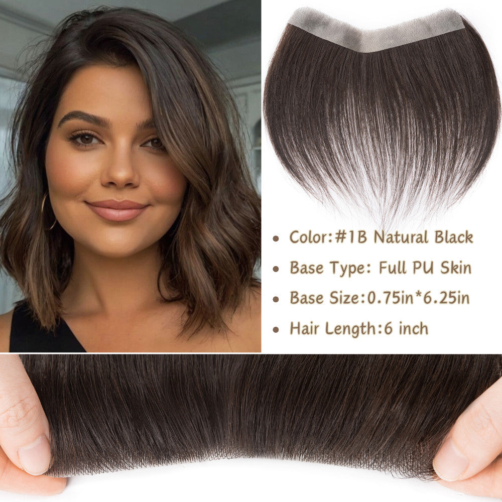 Full Lace Hair Topper Hairpiece for Receding Hairlines & Thinning Hair