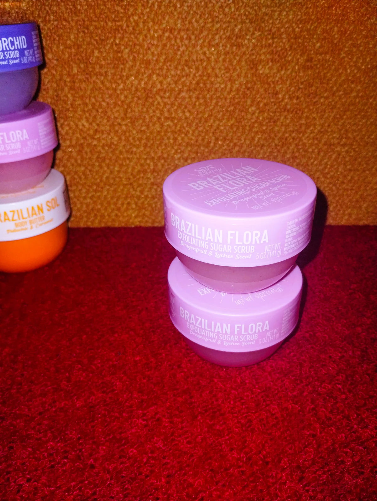 Brazilian Flora Exfoliating Sugar Scrub - Dragonfruit & Lychee 141g