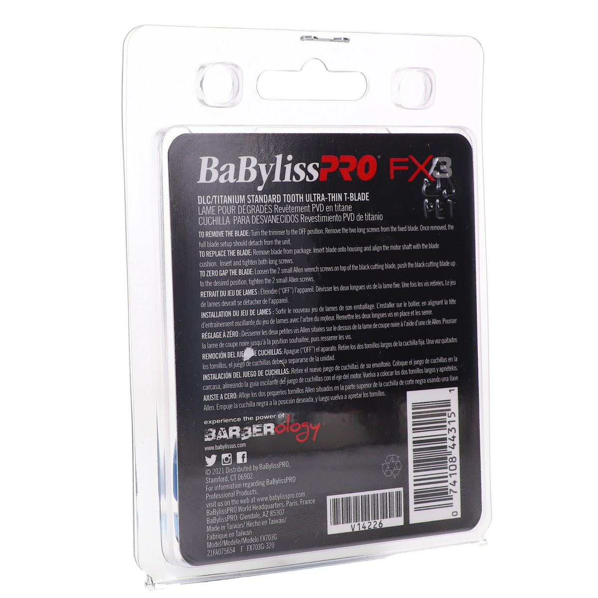 BaBylissPRO Replacement DLC Titanium Ultra-Thin T-Blade for FX3 Clipper