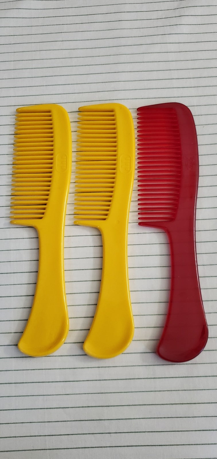 Vintage Tip Top Unbreakable Hair Combs Set - 8 Inch Styling Picks