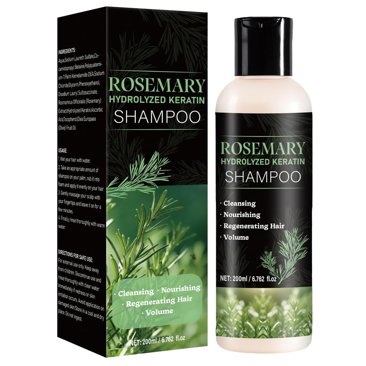 Rosemary Shampoo Hair Growth, Thickening, Strengthening with