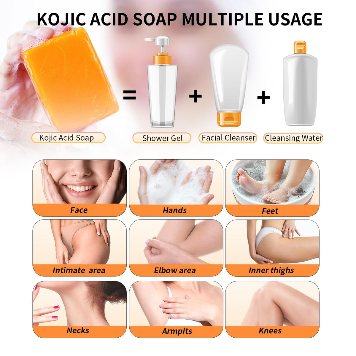 ceedoo Kojic Acid Soap for Dark Spot Remover Bars with 3.5 Ounce