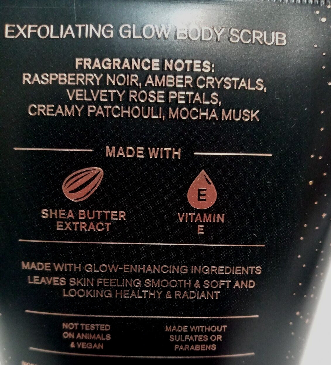 QTY 2 Bath Body Works Exfoliating Glow Scrub INTO THE NIGHT Tubes per