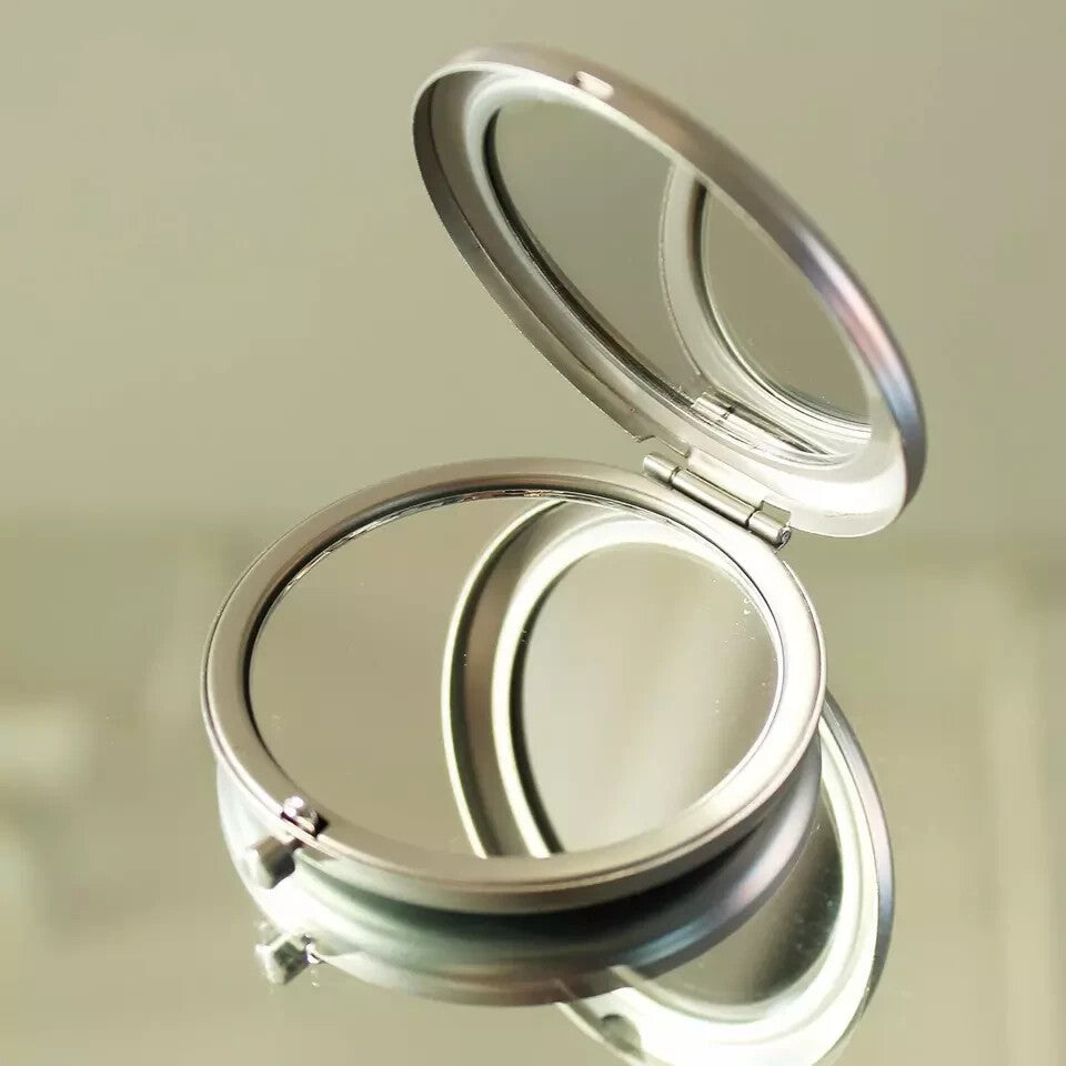 Travel Compact Pocket Mirror for Mother of the Bride - Engraved Gift