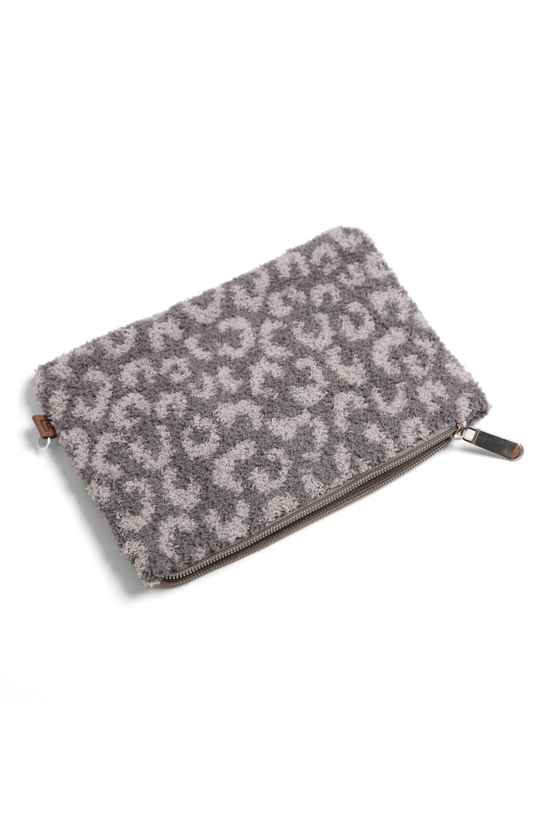 Leopard Pattern Travel Pouch with Zipper Closure - Small Cosmetic & Organizer Bag
