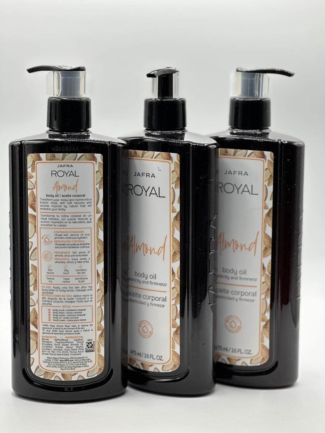 Royal Almond Body Oil - 3-Pack (16 oz bottles)
