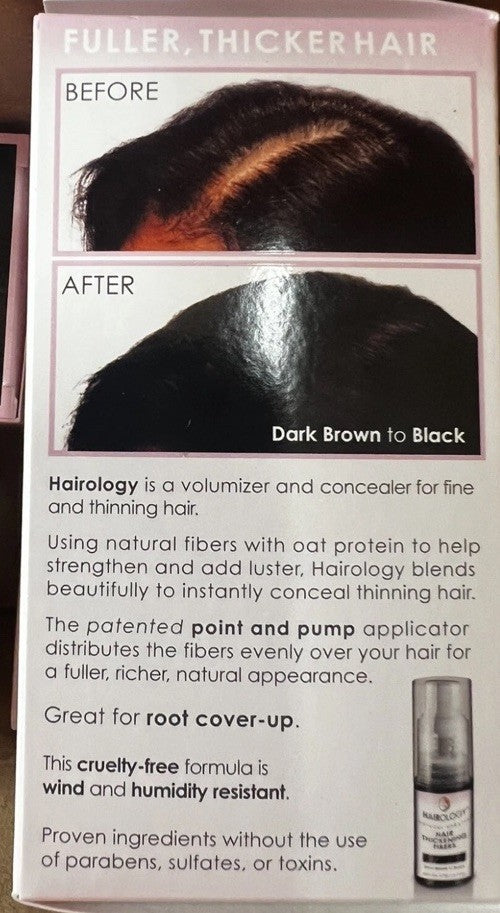 Hair Thickening Fibers Dark Brown to Black - Box of 6