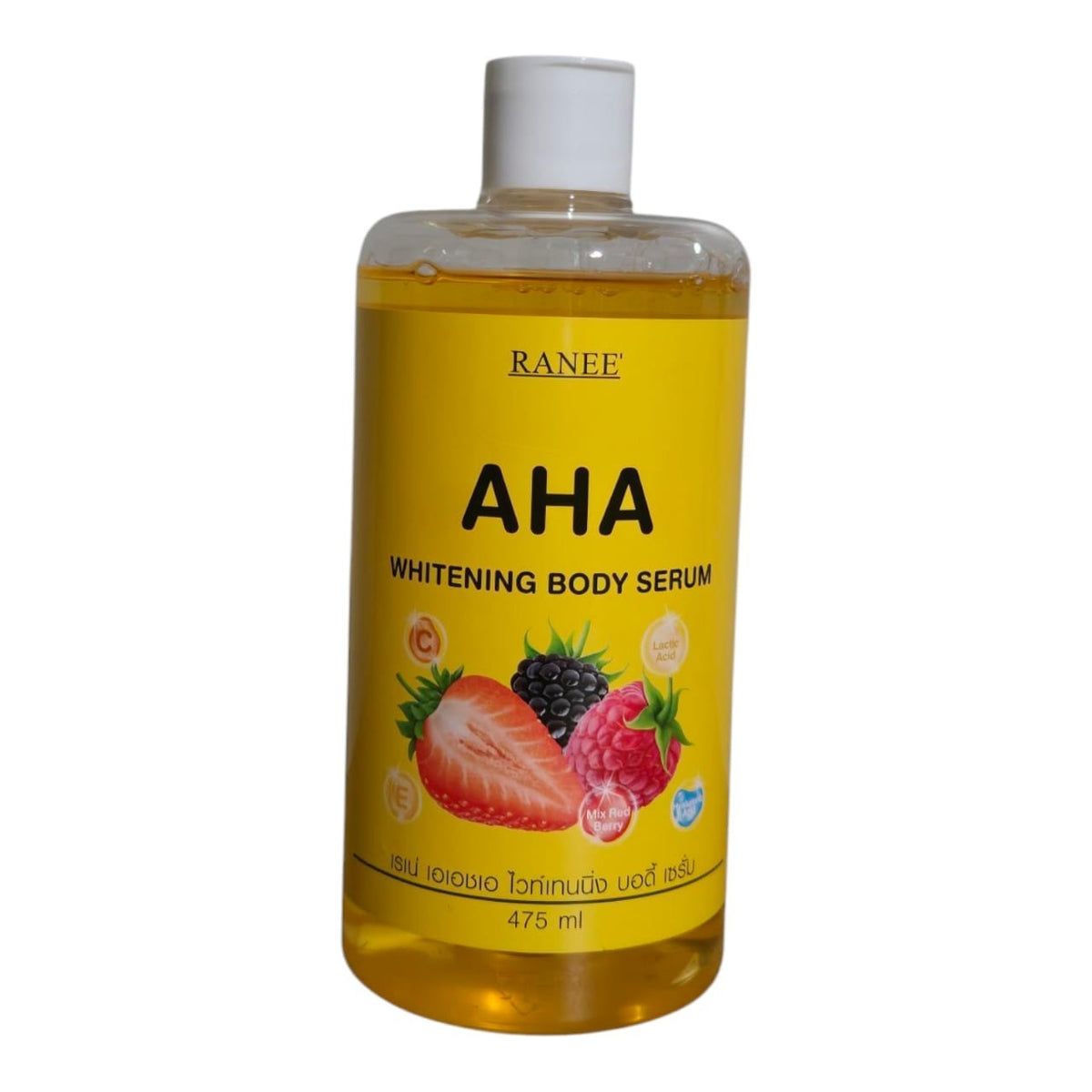 Ranee Aha Body Serum 475ml - Exfoliating Vitamin C & E Body Treatment