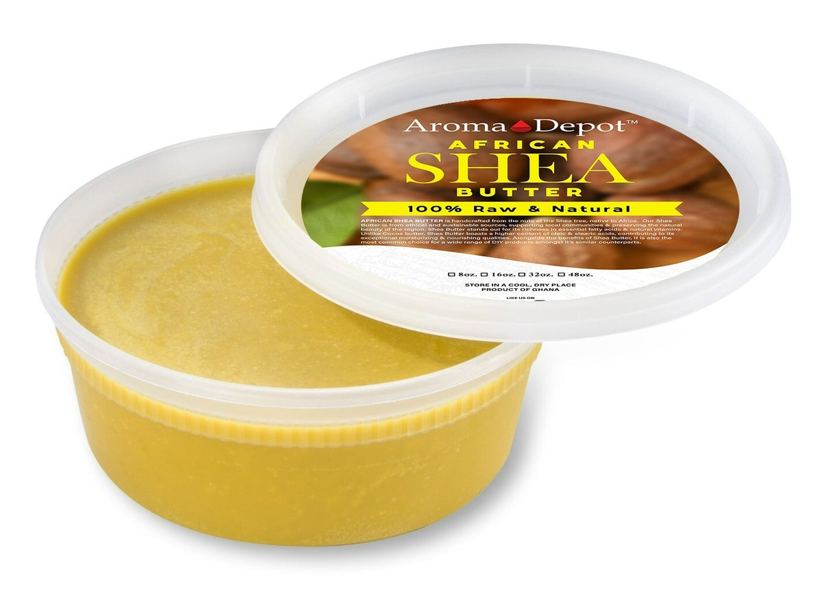 African Shea Butter Yellow 8 oz Raw Unrefined Grade A Natural Product