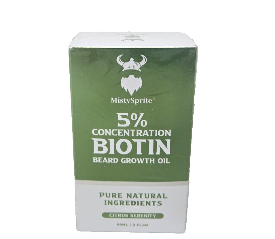 Biotin Beard Growth Oil - Citrus Serenity, 2 fl oz