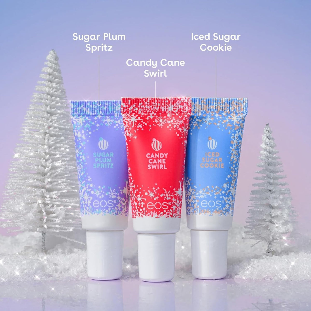 EOS Holiday 24H Moisture Lip Balm Set - Limited Edition 6 Pack