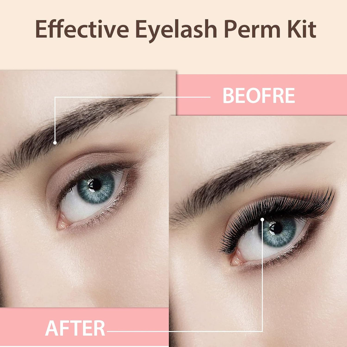 Lash Lift Kit – Eyelash Perming Kit for Long-Lasting Curled Lashes 6-8 Weeks