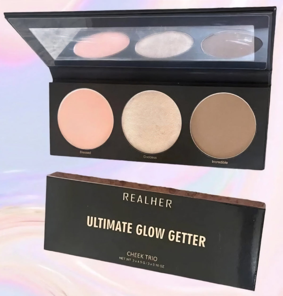 Cheek Trio Blush Highlighter Bronzer Set - Cruelty-Free & Paraben-Free