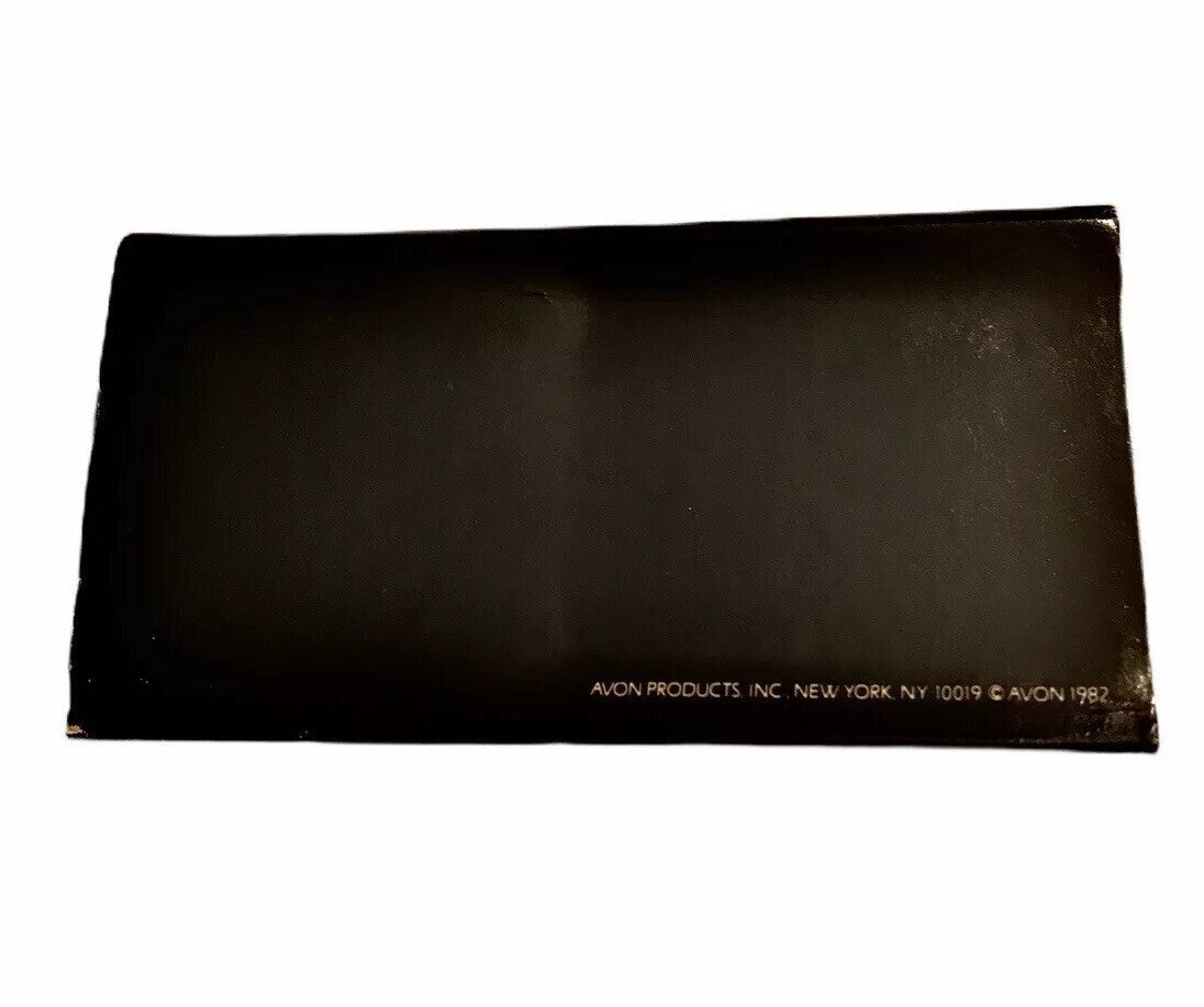 Vintage Avon Lip & Eye Pencil Case with Mirror - Padded Storage