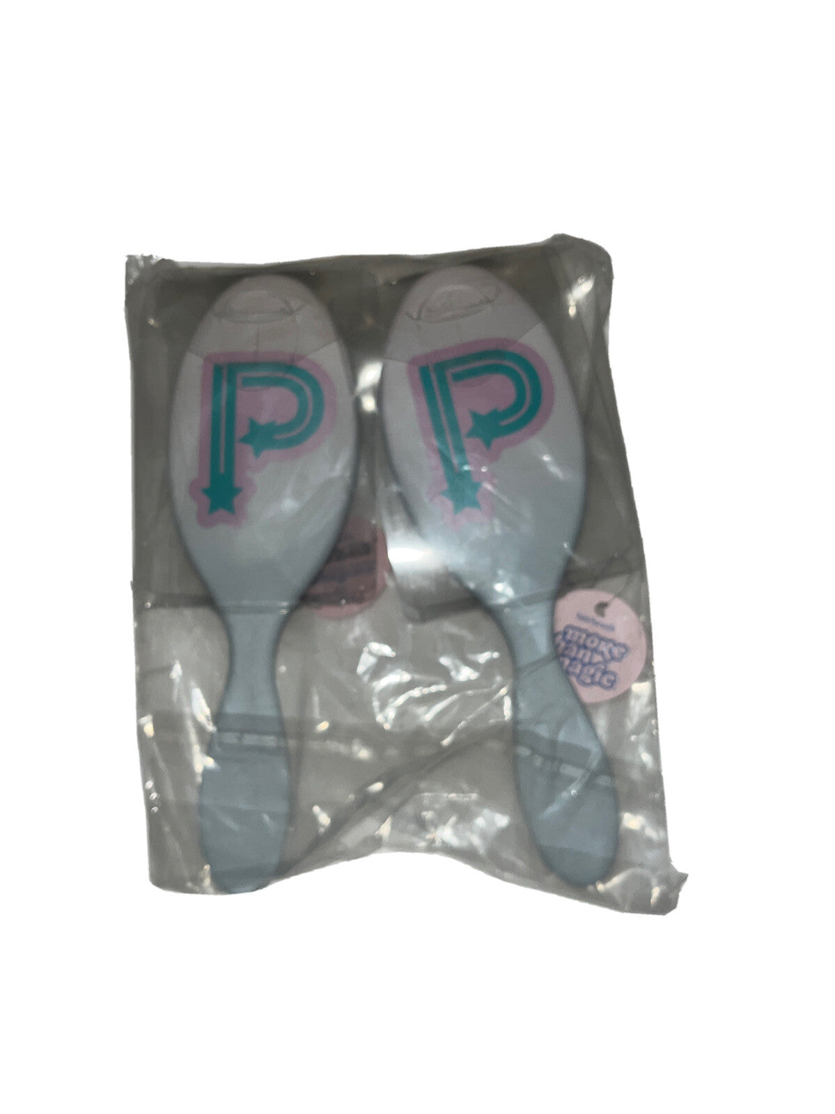 Kids Monogram Hair Brush Set - 2 Pack for Gentle Hair Care