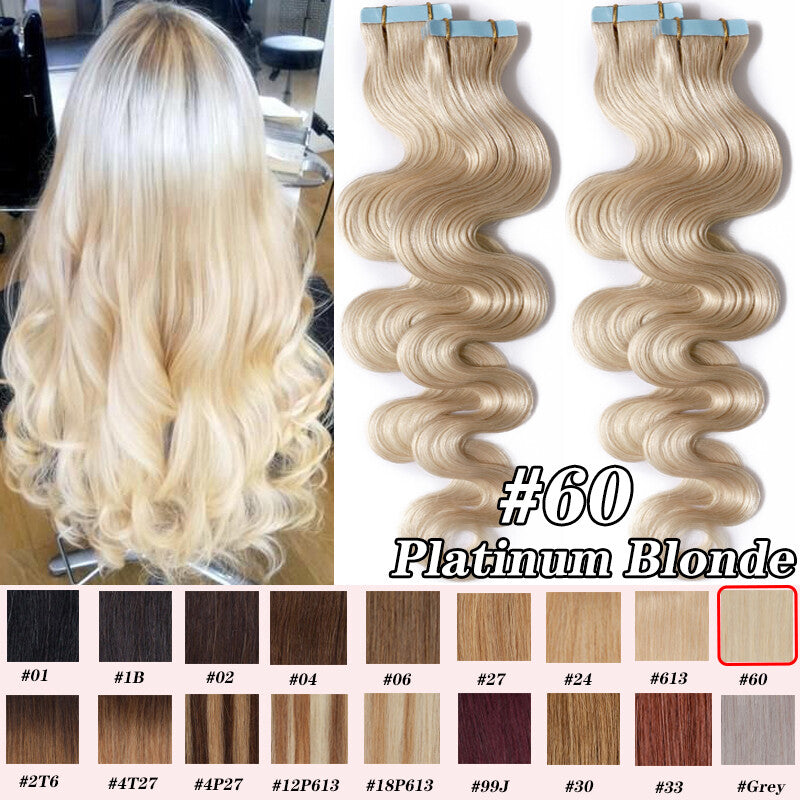 Human Hair Tape-In Extensions - Thick, Ombre & Multi-Length Variants