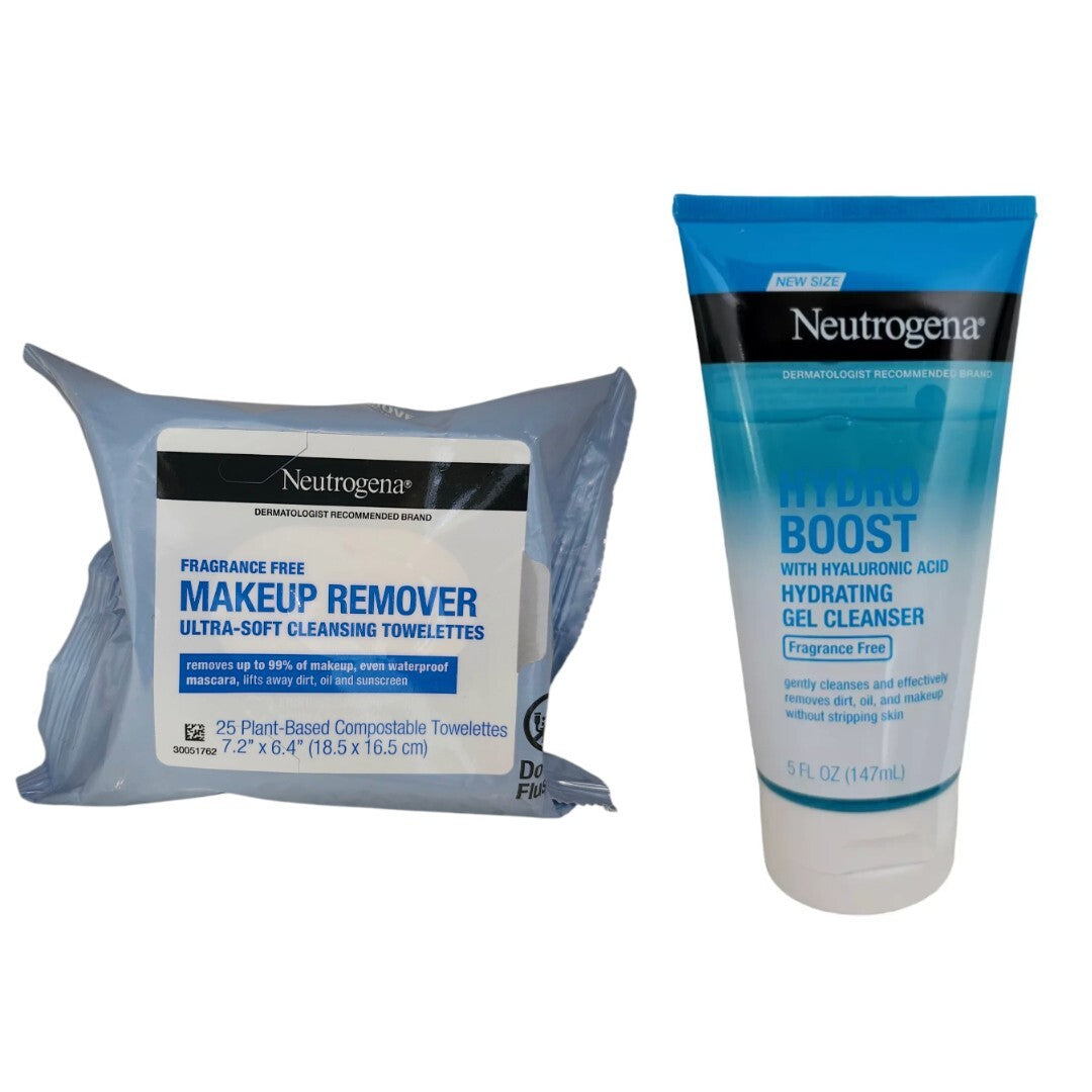 Makeup Remover Cleansing Wipes & Hydrating Facial Cleanser Set