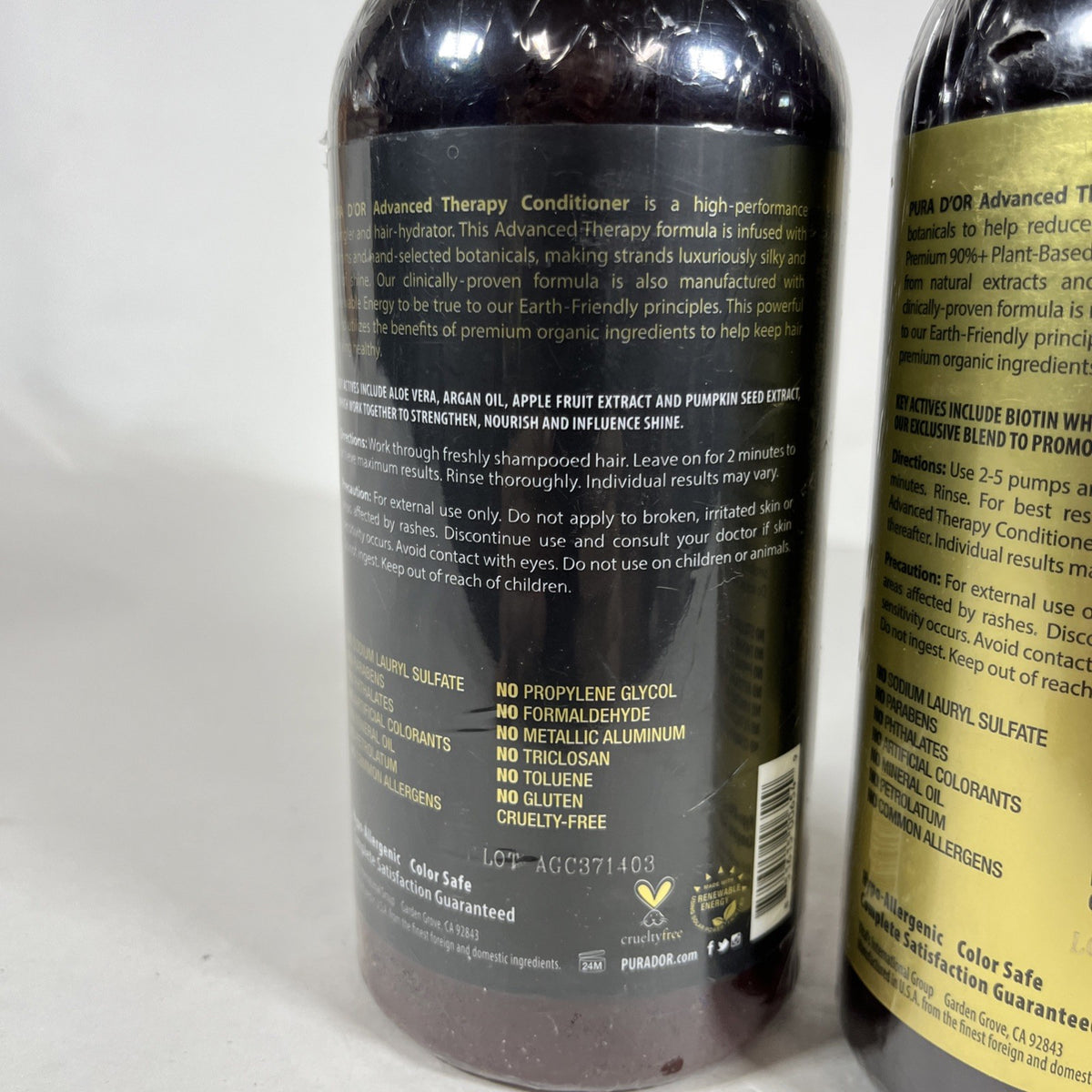 PURA D'OR Dor Advanced Therapy Shampoo & Conditioner Set Reduces