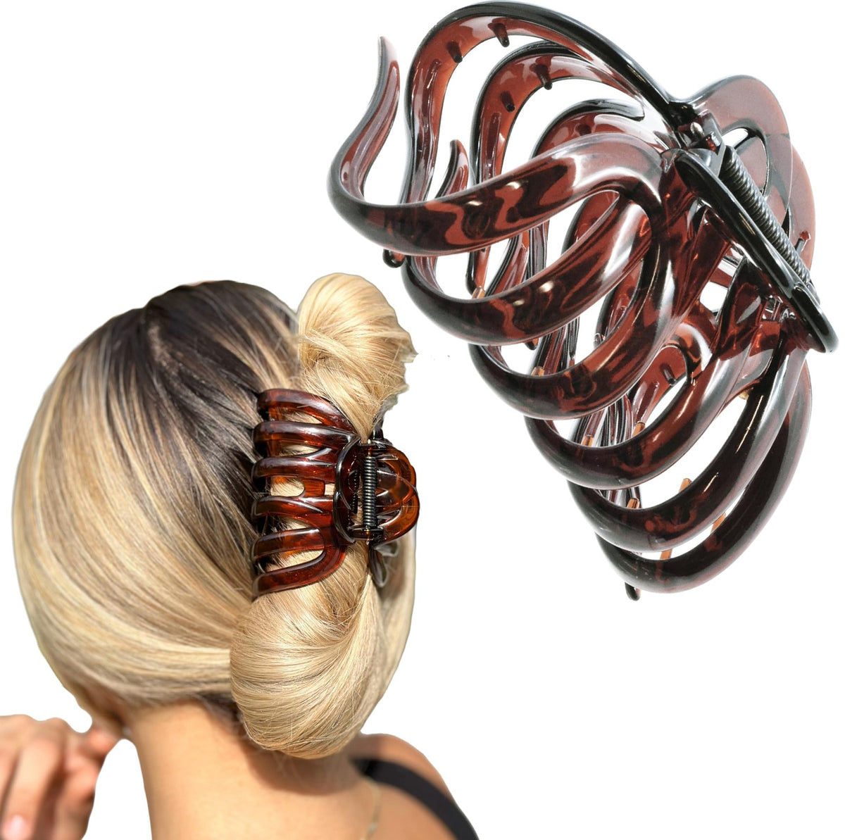 Camila Paris AD718 Octopus Hair Clips 1 Count (Pack of 1), Tortoise