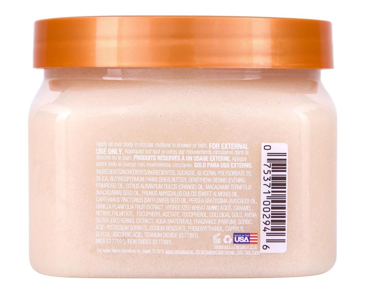 Vanilla Shea Sugar Body Scrub - Exfoliating Moisturizer for All Skin Types 18 Oz