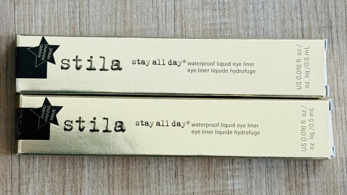 2 Pack Waterproof Liquid Eye Liner - Intense Black, Long-Lasting, Smudge-Proof
