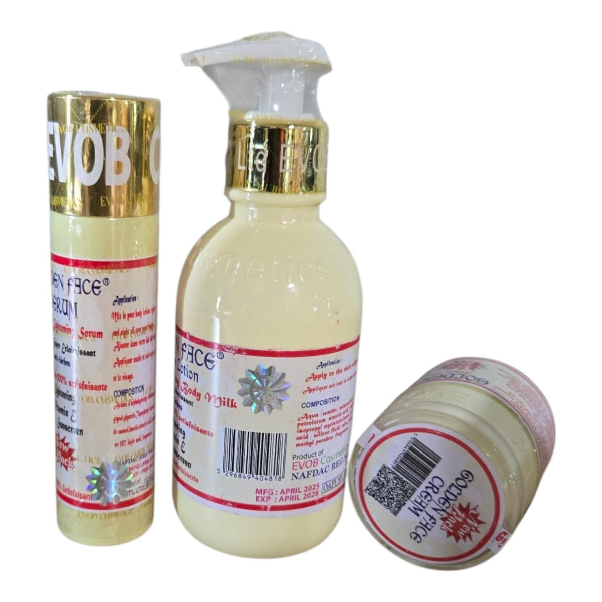 Golden Face Lightening Body Lotion with Vitamin E - 250ml Serum & Face Cream