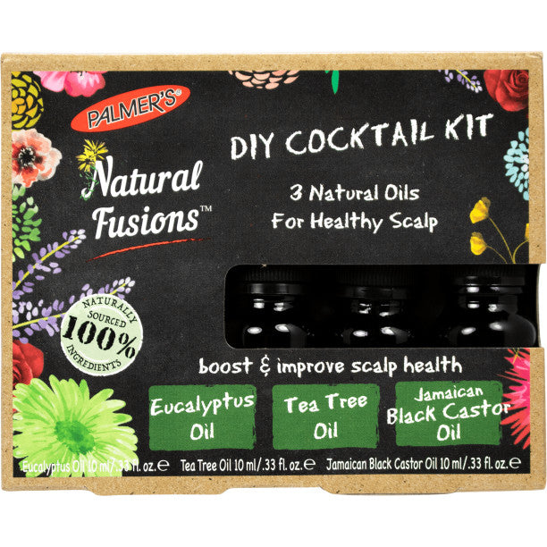 Natural Hair Oil Kit for Scalp Health - Eucalyptus, Tea Tree & Jamaican Black Castor Oils