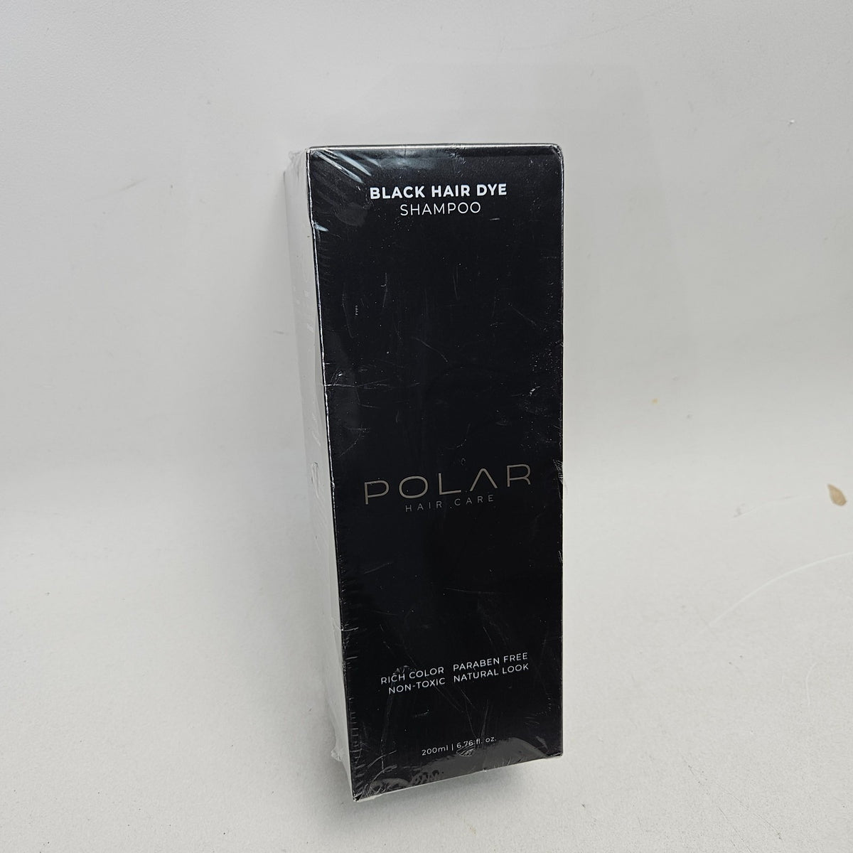 Polar Black Hair Dye Shampoo - Rich Dark Color, Natural Care, 200ml
