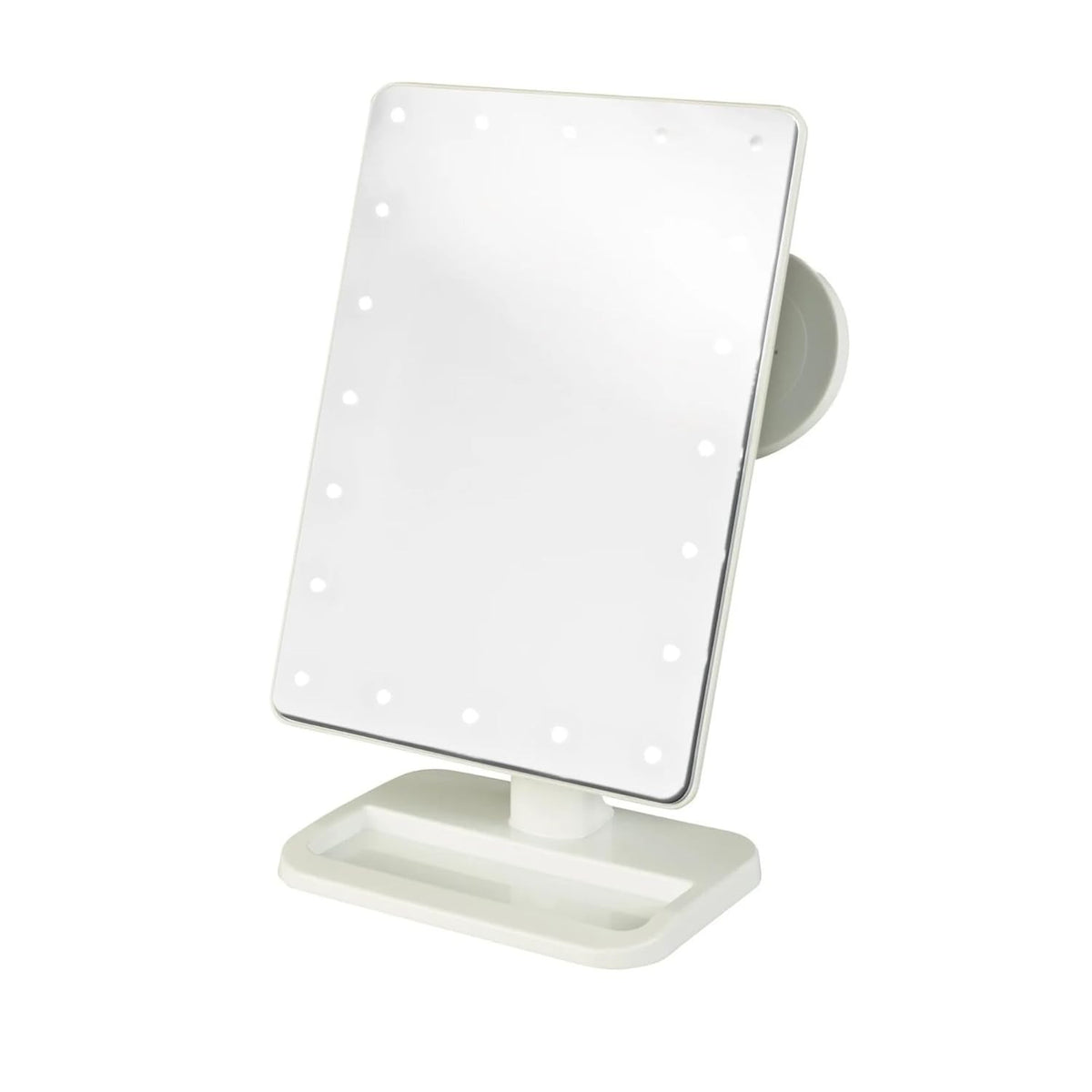 Lighted Tabletop Mirror with 10X Magnification for Makeup & Grooming